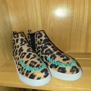 Crazy Train Print Slip on Size 9 Booties